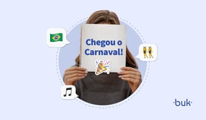 Gestor de RH preparando comunicado de Carnaval no trabalho com calendário, escala e banco de horas.