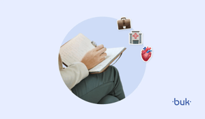 Ilustração de pessoa fazendo anotações sobre segurança psicológica no ambiente de trabalho, em contexto de reflexão e troca de ideias.