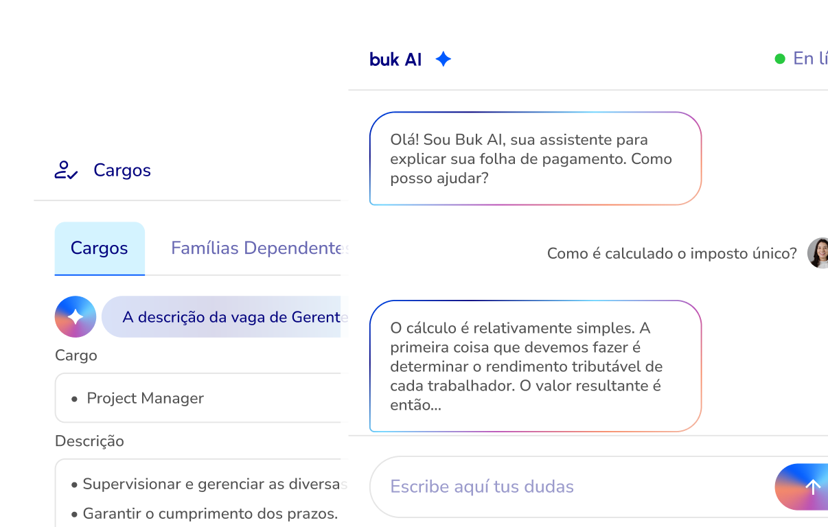 Fluxos automatizados e IA integrada aos seus processos.